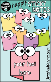 Sticky Notes Clipart Free Happy Sticky Notes Sticky Notes Free Clipart For Teachers