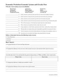 Circular Flow Model Lesson Plans Worksheets Reviewed By