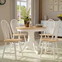 Round extending tables add fashion and flexible function to your dining room. Round Seats 6 Kitchen Dining Room Sets Dining Table Sets You Ll Love In 2021 Wayfair