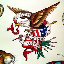 101 best american flag tattoos: Traditional Eagle And American Flag Tattoo Design American Flag Tattoo Traditional Tattoo Traditional Eagle Tattoo