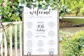 Wedding Seating Chart Sign