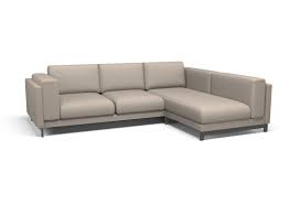 Bezug Fur Nockeby 2 Sitzer Sofa Mit Recamiere Rechts Malmo New Almond Fabric Von Covercouch Ikea Sofa Grau 2 Sitzer Sofa Graues Sofa