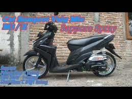 Modif menjadi salah satu cara bagi biker yang kurang puas dengan tampilan standar dari pabrikan. Repaint Velg Mio M3 Warna Silver With Sapporo Youtube