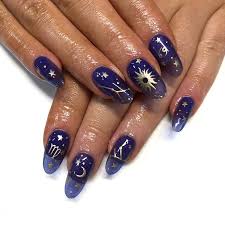 Victoria Houllis On Instagram Jelly Astrology Hand Painted On Gellyfit Apresnailaustralia Gel X Extensions M In 2020 Jelly Nails Nails Fashion Nails