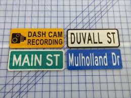 Reflective DOT Sign Magnet Duvall St Rt 66 Main St Penny Ln