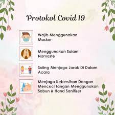 Berikut 7 poin protokol kesehatan yang mesti kamu taati dan terapkan di masa new normal yang akan mendatang. Tambahan Protokol Covid 19 Kesehatan Himbauan Undangan Digital Pernikahan Shopee Indonesia