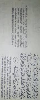 Surat al bayyinah ini dinyatakan oleh para ulama tafsir sebagai surat madaniyyah, artinya: Tulis Surat Al Bayyinah Ayat 5 Dan Artinya Brainly Co Id
