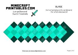 The larger the minecraft circle image, the easier will be it for you to make a circle. Diamond Sword Printable Minecraft Diamond Sword 3d Template
