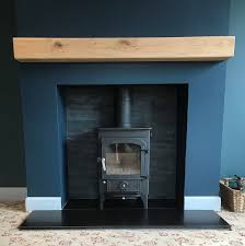 Clearview Stove Blue Fireplace Log Burner Living Room Fireplace Hearth Wood Burner Fireplace