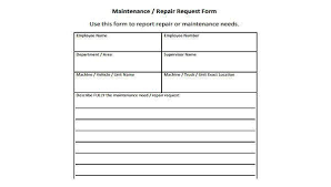Maintenance planning and scheduling excel template work order forms give an itemized list of materials and labor needed to complete a project. Free 10 Sample Maintenance Request Forms In Pdf Ms Word Excel
