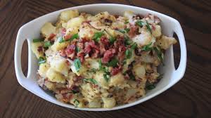 When potatoes, eggs, and bacon are cooked and chopped, put them in a large bowl. What Makes The Best Potato Salad Four Chefs Debate Huffpost Life