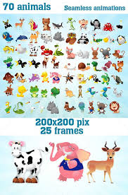 70 Animated Toon Animals Frame Size 200200 Pix Animations Are In 25 Frames In 55 10001000 Pix Spritesheets Png 32 Bit W Animation Pixel Art Games Animals