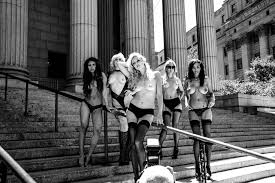 NSFW: Models Go Topless On NYC Courthouse Steps For Freedom Or Something -  Gothamist