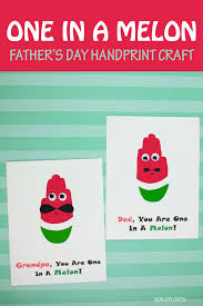 One such way to honor the present and value our relationship is making some handprint father's day gifts. One In A Melon Father S Day Handprint Craft For Kids