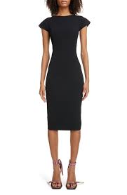 Women S Rick Owens Back Cutout Sheath Dress Size 2 Us 38 It Black Petite Cocktail Dresses Sheath Dress Nordstrom Dresses