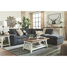 Stowbranner Casual Rectangular Coffee Table Two Tone Modern Farmhouse Coffee Table Desi Modern Farmhouse Coffee Table Coffee Table Rectangular Coffee Table