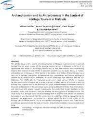 .menjana idea cara 10 mengemukakan memelihara warisan negara pendapat kita. Pdf Archaeotourism And Its Attractiveness In The Context Of Heritage Tourism In Malaysia