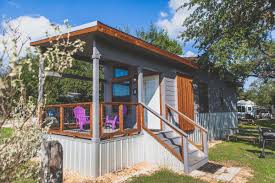 This house is intended to be used as a display for artisans at crafts fairs. Tiny House Condo With Loft Mystic Quarry Resort