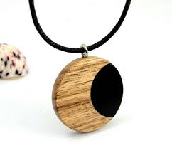 Crescent Moon Wood Necklace Women Luna Wood Resin Necklace Etsy In 2021 Wood Resin Necklace Wood Resin Jewelry Wood Necklace