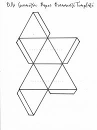 Use the pdf template to make puzzle pieces from patterned paper. Diy Geometric Paper Ornament Template Free Printable The Crafty Angels
