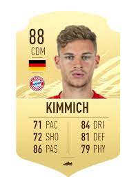 Joshua kimmich on fifa 21. Fifa 21 Ratings Bayern Spieler Kommen Unter Die Rader Internetzkidz De