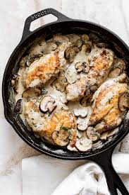 You Can Serve This Easy Creamy Mushroom Chicken With Rice Pasta Veggies Or Mashed Potatoes Creamy Mushroom Chicken Chicken Mushroom Recipes Mushroom Chicken