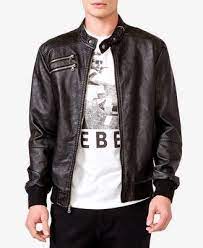 Quilted Faux Leather Jacket Forever 21 Men S Leather Jacket Black Leather Bomber Jacket Leather Jacket Men