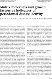 Net official channel for karim abd el aziz youtube. Matrix Molecules And Growth Factors As Indicators Of Periodontal Disease Activity Giannobile 2003 Periodontology 2000 Wiley Online Library