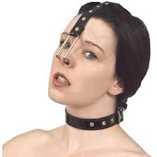 Honeylust - Fetish Metal Nose Hook and Collar on Head Harness - lockable  head harness made of imitation leather - bondage nose hook - slave BDSM  bondage sex toys : Amazon.co.uk: Health