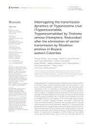 PDF) Interrogating the transmission dynamics of Trypanosoma cruzi  (Trypanosomatida, Trypanosomatidae) by Triatoma venosa (Hemiptera:  Reduviidae) after the elimination of vector transmission by Rhodnius  prolixus in Boyacá eastern Colombia