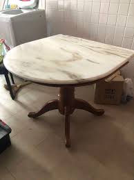 Details like turned legs and the. Semi Circle Dining Table Furniture Home Living Furniture Tables Sets On Carousell