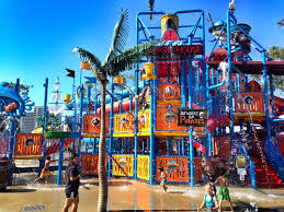 The modesto and irvine locations each have a ride called the flamethrower. Buccaneer Cove At Boomers Irvine Water Park