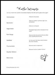 Weather Theme Day Learning Activities Weather Instruments Matching Worksheet Free Printable Learning Activities Weather Theme Weather Instruments