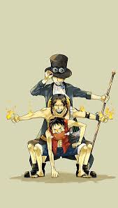 Green chameleon on luffy's hat hd. Luffy Ace And Sabo One Piece Team Hd Wallpaper Peakpx