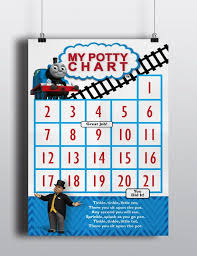 Thomas The Train Potty Training Incentive Chart Https Www Etsy Com Listing 514386195 Thoma Potty Training Chart Potty Training Incentives Potty Training Tips