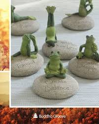 Inspirational Yoga Frog Statues Set Of 6 Frog Statues Frog Finding Peace