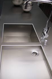 inox sink and worktop in one piece only