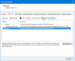 In the open & export category select import/export. Backup And Restore All Outlook Data Howto Outlook