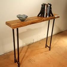 Narrow Console Table Reclaimed Wood Table Accent Table Long Sofa Table Entry Hall Table Entryway Table Farmhouse Industrial Design Long Sofa Table Narrow Console Table Reclaimed Wood Console Table