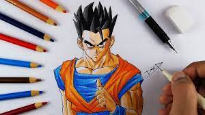 The easy guide for beginners to drawing 10 cute dragon ball z characters in simple steps. How To Draw Gohan From Dragon Ball Z Dbz Character Drawing Youtube
