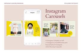 Instagram Carousels Pack Instagram Template Instagram Template Design Facebook Carousel Ads