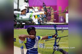 Justin setterfield/getty images india's campaign in the mixed team archery event. 01fqhfsyclrmfm