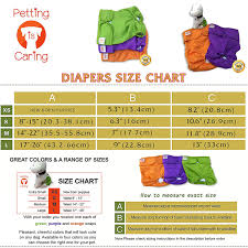 Petting Is Caring Dog Diapers Washable Reusable Female And Male Dog Diapers Materials Durable Machine Washable Solution For Pet Incontinence And