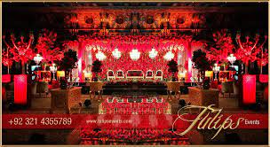 Tulips Event Best Pakistani Wedding Stage Decoration Flowering For Mehndi Walima Barat Stages Wedding Stage Decorations Pakistani Wedding Stage Wedding Stage