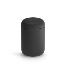 Hydro flask's stainless steel water bottle/travel coffee mug ticks off many design benefits, including a sleek shape, an easy access lid, and vacuum insulation to keep coffee cold or hot. Fellow Carter Insulated Travel Mugs