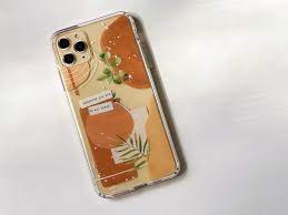 modern abstract terracotta collage clear phone case for iphone etsy 2021 携帯ケース クリア ギフトカード ウィスコンシン