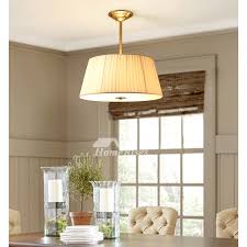 Dining Room Chandelier Ideas Study Room Modern Fabric Light Shade Solid Brass Round Ceiling Lights