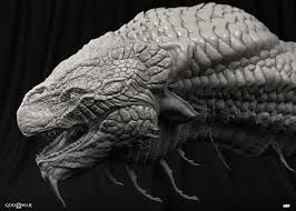 Artstation Jormungandr Raf Grassetti God Of War Game Concept Art Dragon Sculpture