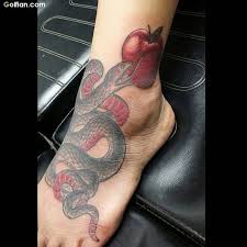 This fierce snake cartoon originally called on the american colonists to join together against the french. 60 Phenomenal Apple Snake Tattoos Stock Segerios Com