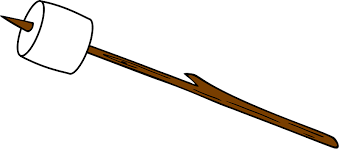 Bonfire and marshmallows black and white drawing of bonfire and marshmallows on stick. Marshmallow On A Stick For Roasting Clipart Free Download Transparent Png Creazilla